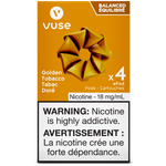 VUSE - CLOSED PODS - (4 PACK) - GOLDEN TOBACCO