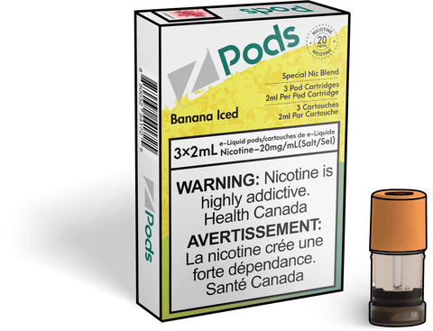 ZPods - Banana Iced (3x2ml)