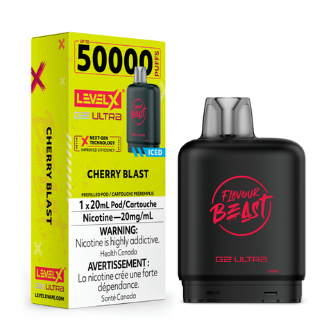 LEVEL X - FLAVOUR BEAST G2 ULTRA POD - CHERRY BLAST