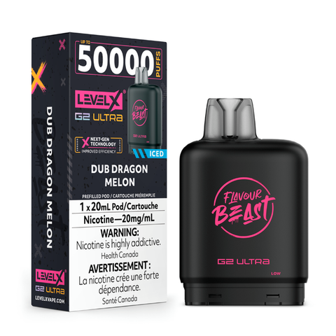 LEVEL X - FLAVOUR BEAST G2 ULTRA POD - DUB DRAGON MELON
