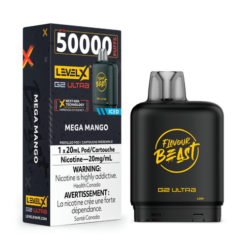 LEVEL X - FLAVOUR BEAST G2 ULTRA POD - MEGA MANGO