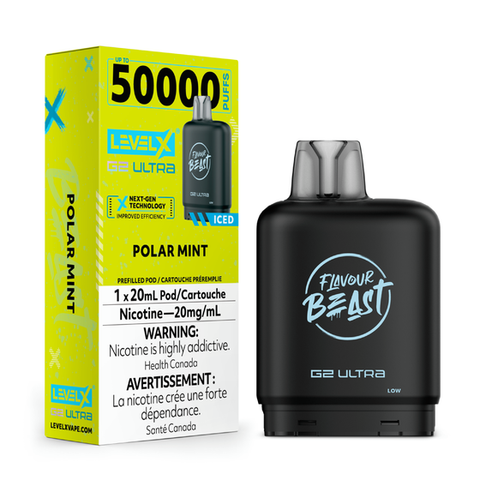 LEVEL X - FLAVOUR BEAST G2 ULTRA POD - POLAR MINT