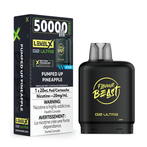 LEVEL X - FLAVOUR BEAST G2 ULTRA POD - PUMPED UP PINEAPPLE