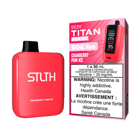 STLTH TITAN MAX - DISPOSABLE - CRANBERRY POM ICE