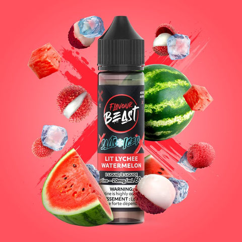 FLAVOUR BEAST - E-LIQUID - NIC SALT - 60 ML - LIT LYCHEE WATERMELON