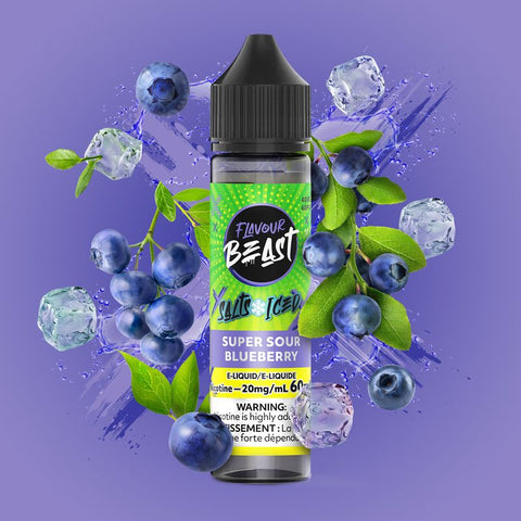 FLAVOUR BEAST - E-LIQUID - NIC SALT - 60 ML - SUPER SOUR BLUEBERRY