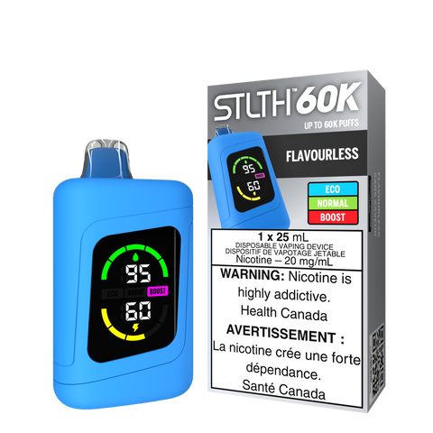 STLTH 60K - DISPOSABLE - FLAVOURLESS