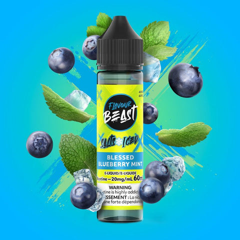 FLAVOUR BEAST - E-LIQUID - NIC SALT - 60 ML - BLESSED BLUEBERRY MINT