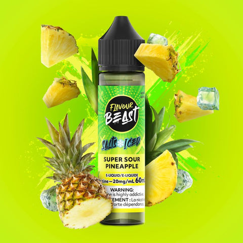 FLAVOUR BEAST - E-LIQUID - NIC SALT - 60 ML - SUPER SOUR PINEAPPLE
