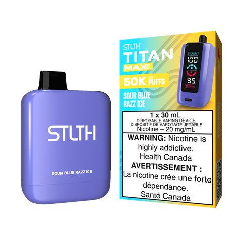 STLTH TITAN MAX - DISPOSABLE - SOUR BLUE RAZZ ICE