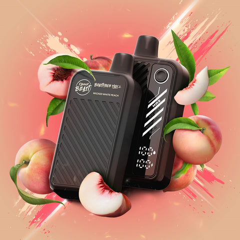 FLAVOUR BEAST BEAST MODE MAX 2 - 50K - DISPOSABLE - WICKED WHITE PEACH