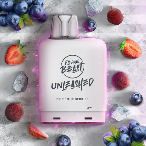 LEVEL X - FLAVOUR BEAST UNLEASHED  - BOOST POD - EPIC SOUR BERRIS