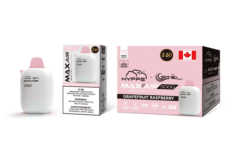 GENIE - DISPOSABLE - HYPPE MAX AIR - GRAPEFRUIT RASPBERRY